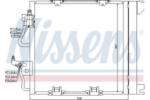 Nissens Συμπυκνωτής, σύστ. Κλιματισμού - 94768