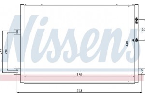 Nissens Συμπυκνωτής, σύστ. Κλιματισμού - 94787