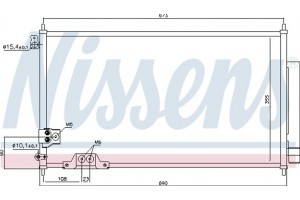 Nissens Συμπυκνωτής, σύστ. Κλιματισμού - 94788
