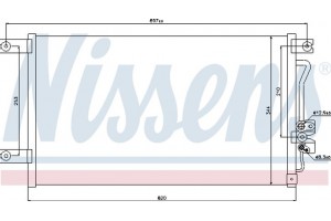 Nissens Συμπυκνωτής, σύστ. Κλιματισμού - 94790