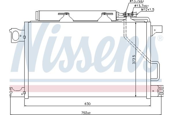 Nissens Συμπυκνωτής, σύστ. Κλιματισμού - 94794