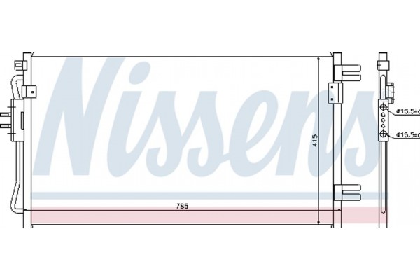 Nissens Συμπυκνωτής, σύστ. Κλιματισμού - 94806