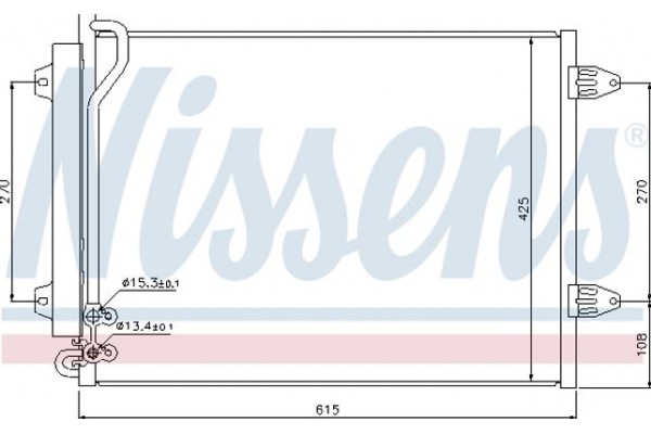 Nissens Συμπυκνωτής, σύστ. Κλιματισμού - 94831
