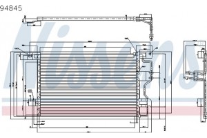 Nissens Συμπυκνωτής, σύστ. Κλιματισμού - 94845