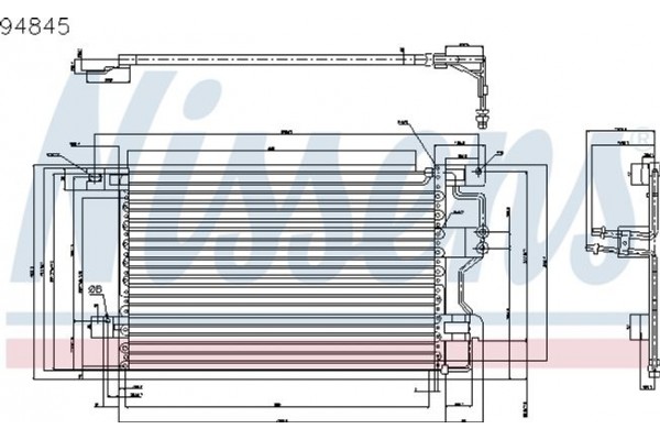 Nissens Συμπυκνωτής, σύστ. Κλιματισμού - 94845