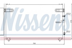 Nissens Συμπυκνωτής, σύστ. Κλιματισμού - 94867
