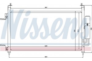 Nissens Συμπυκνωτής, σύστ. Κλιματισμού - 94875