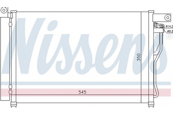 Nissens Συμπυκνωτής, σύστ. Κλιματισμού - 94895