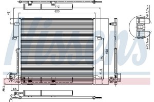 Nissens Συμπυκνωτής, σύστ. Κλιματισμού - 94897