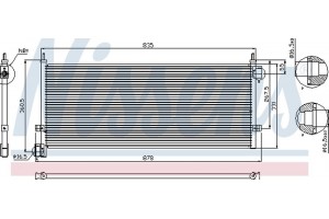 Nissens Συμπυκνωτής, σύστ. Κλιματισμού - 94903
