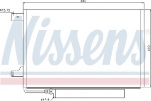 Nissens Συμπυκνωτής, σύστ. Κλιματισμού - 94911