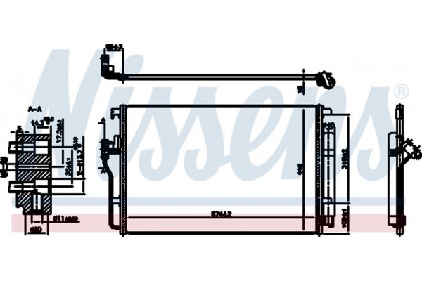 Nissens Συμπυκνωτής, σύστ. Κλιματισμού - 94917