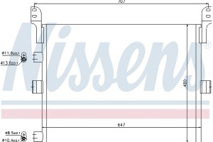 Nissens Συμπυκνωτής, σύστ. Κλιματισμού - 94918