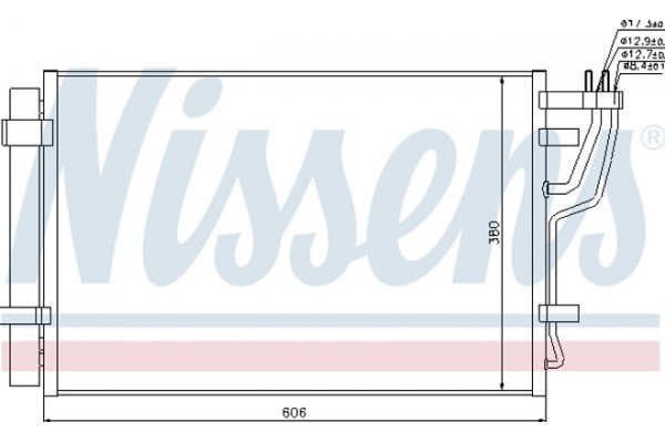Nissens Συμπυκνωτής, σύστ. Κλιματισμού - 94981