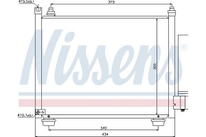 Nissens Συμπυκνωτής, σύστ. Κλιματισμού - 940092