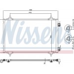 Nissens Συμπυκνωτής, σύστ. Κλιματισμού - 940111