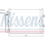 Nissens Συμπυκνωτής, σύστ. Κλιματισμού - 940126