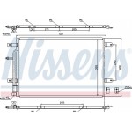 Nissens Συμπυκνωτής, σύστ. Κλιματισμού - 940139