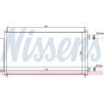 Nissens Συμπυκνωτής, σύστ. Κλιματισμού - 940163