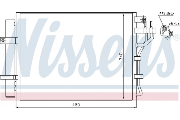 Nissens Συμπυκνωτής, σύστ. Κλιματισμού - 940219