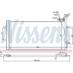 Nissens Συμπυκνωτής, σύστ. Κλιματισμού - 940255