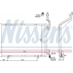 Nissens Συμπυκνωτής, σύστ. Κλιματισμού - 940287