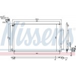 Nissens Συμπυκνωτής, σύστ. Κλιματισμού - 940354