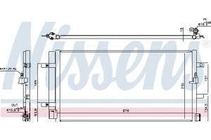 Nissens Συμπυκνωτής, σύστ. Κλιματισμού - 940453