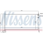 Nissens Συμπυκνωτής, σύστ. Κλιματισμού - 940487