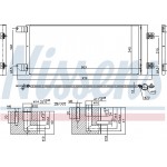 Nissens Συμπυκνωτής, σύστ. Κλιματισμού - 940495