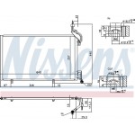 Nissens Συμπυκνωτής, σύστ. Κλιματισμού - 940515