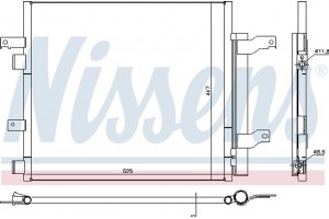 Nissens Συμπυκνωτής, σύστ. Κλιματισμού - 940536