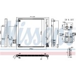 Nissens Συμπυκνωτής, σύστ. Κλιματισμού - 940679