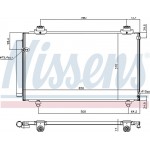 Nissens Συμπυκνωτής, σύστ. Κλιματισμού - 940708