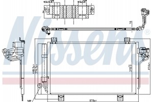 Nissens Συμπυκνωτής, σύστ. Κλιματισμού - 940775