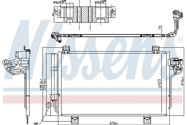 Nissens Συμπυκνωτής, σύστ. Κλιματισμού - 940775