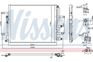 Nissens Συμπυκνωτής, σύστ. Κλιματισμού - 940832
