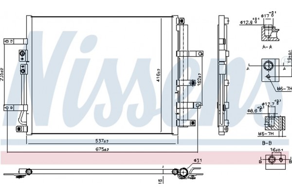 Nissens Συμπυκνωτής, σύστ. Κλιματισμού - 940832
