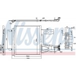 Nissens Συμπυκνωτής, σύστ. Κλιματισμού - 941136