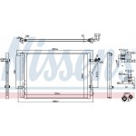 Nissens Συμπυκνωτής, σύστ. Κλιματισμού - 941144