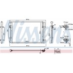 Nissens Συμπυκνωτής, σύστ. Κλιματισμού - 941161