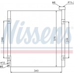 Nissens Συμπυκνωτής, σύστ. Κλιματισμού - 94290