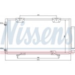 Nissens Συμπυκνωτής, σύστ. Κλιματισμού - 94540