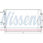 Nissens Συμπυκνωτής, σύστ. Κλιματισμού - 94555