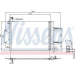 Nissens Συμπυκνωτής, σύστ. Κλιματισμού - 94628