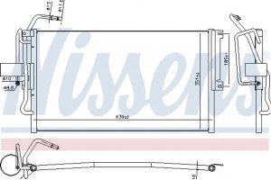 Nissens Συμπυκνωτής, σύστ. Κλιματισμού - 94653
