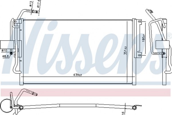 Nissens Συμπυκνωτής, σύστ. Κλιματισμού - 94653