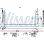 Nissens Συμπυκνωτής, σύστ. Κλιματισμού - 94660