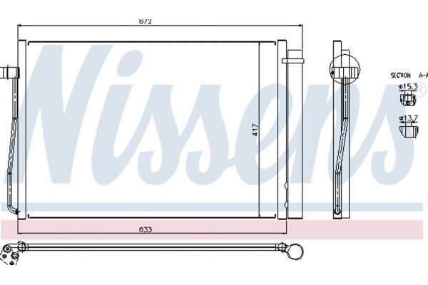 Nissens Συμπυκνωτής, σύστ. Κλιματισμού - 94679