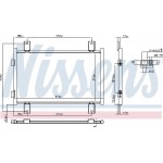 Nissens Συμπυκνωτής, σύστ. Κλιματισμού - 94712